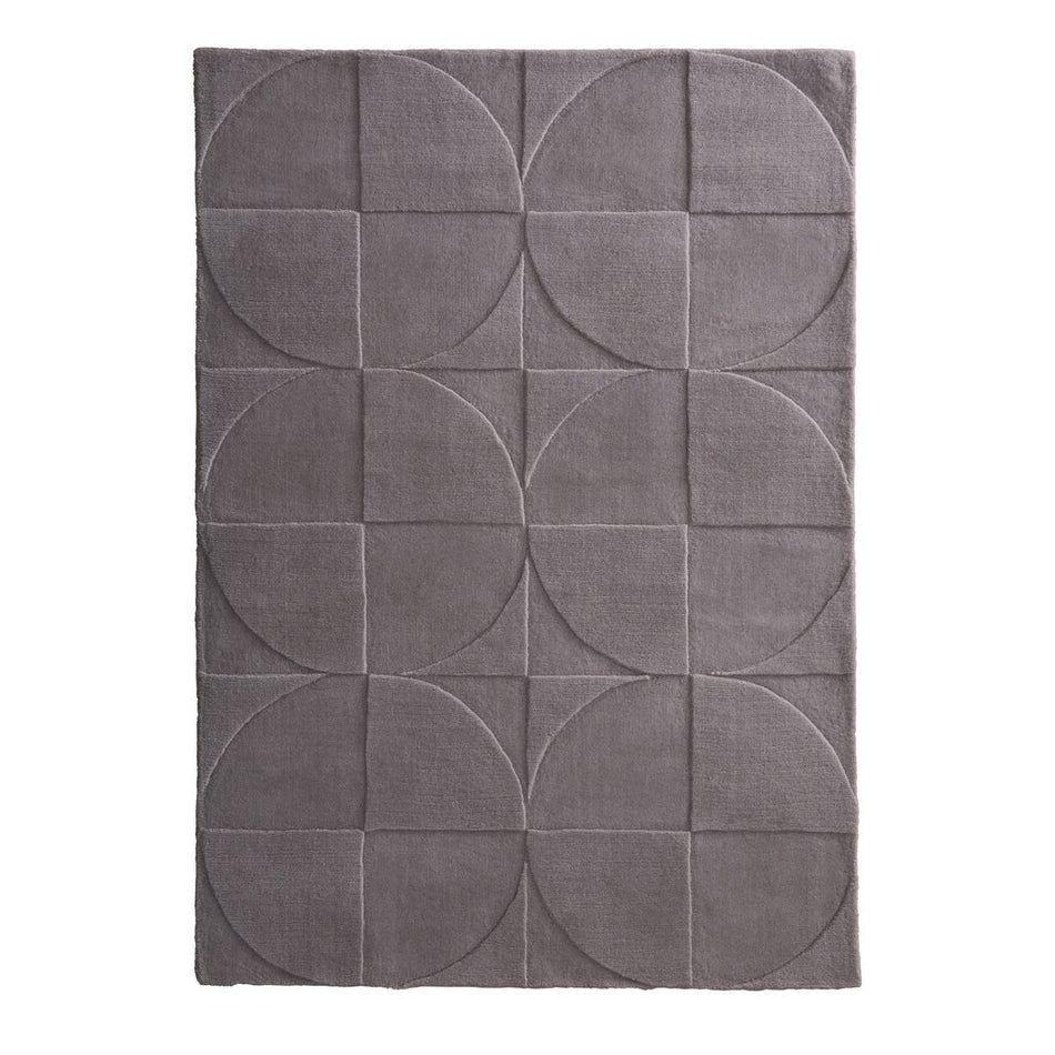 Origins Penny Rug – Grey Mauve