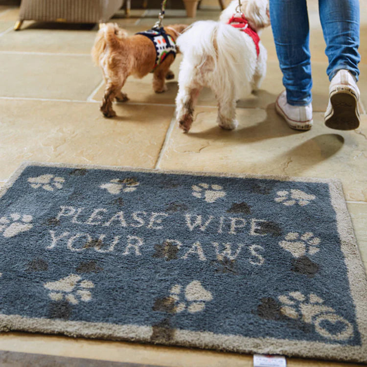 Hug Rug Pet 10 paw print – Washable Pet Doormat | Dirt Trapping & Non-Slip