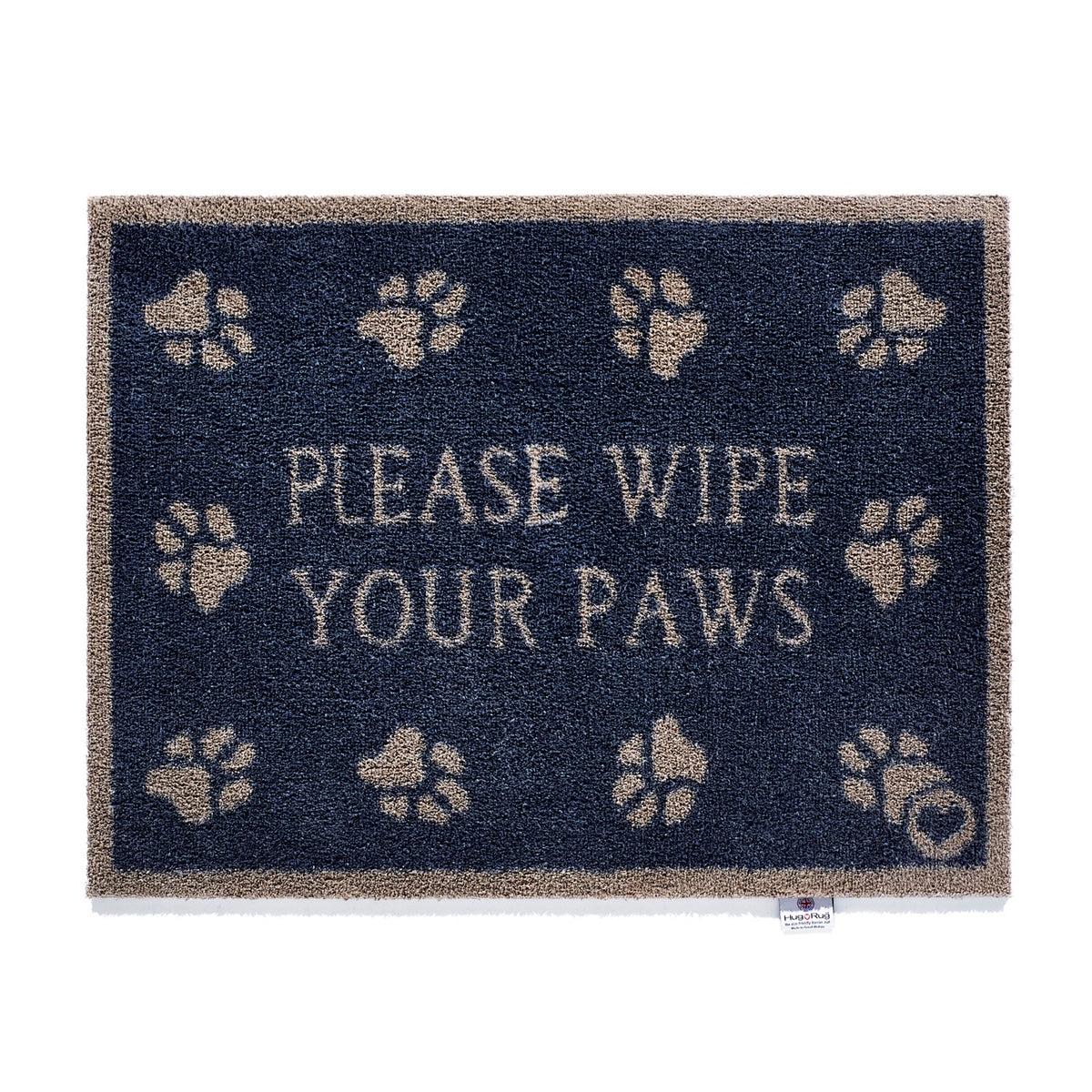Hug Rug Pet 10 Indoor Barrier Mat – Eco-Friendly Washable Mat with Paw Prints & Bones Design