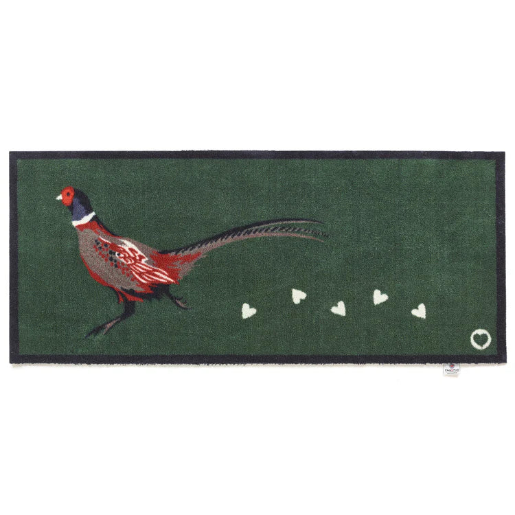 Hug Rug Pheasant Green 2 – Eco-Friendly, Washable Doormat