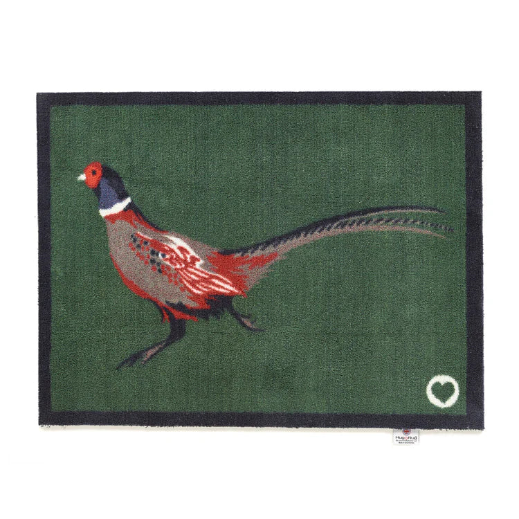 Hug Rug Pheasant Green 2 – Eco-Friendly, Washable Doormat