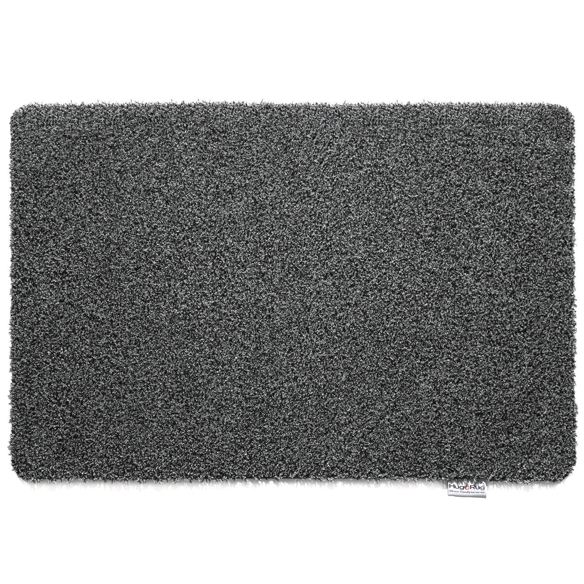 Hug Rug Plain Fleck Charcoal Indoor Barrier Mat – Eco-Friendly Washable Mat in Neutral Grey Tone