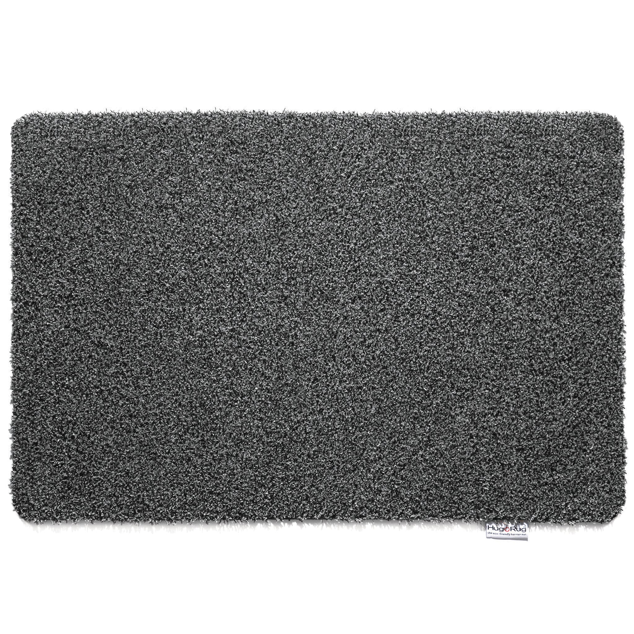 Hug Rug Plain Fleck Charcoal Indoor Barrier Mat – Eco-Friendly Washable Mat in Neutral Grey Tone