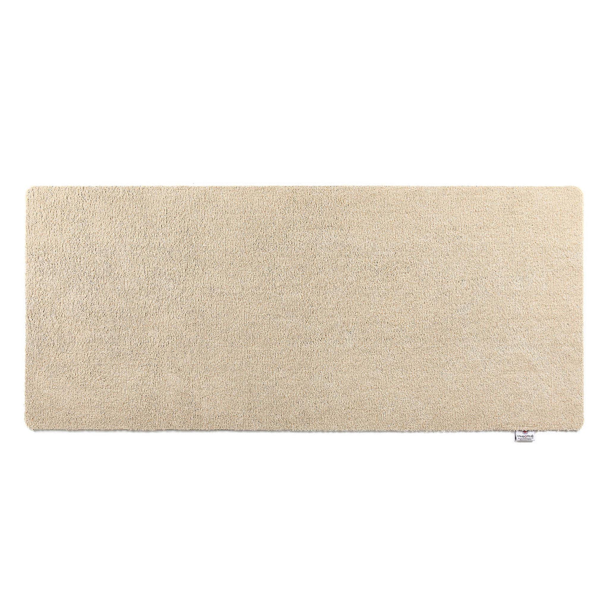 Beige rectangular runner on a white background