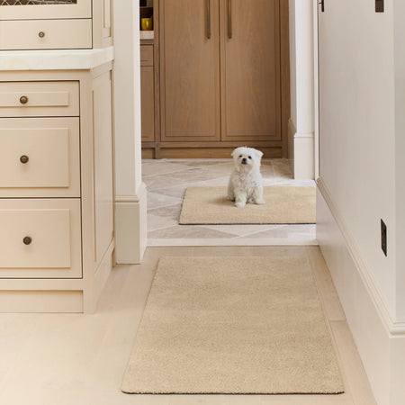 UK-made Hug Rug in warm neutral tones

