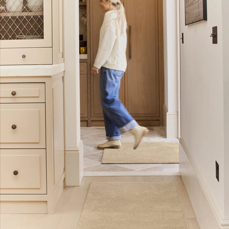 Soft beige Hug Rug perfect for modern homes

