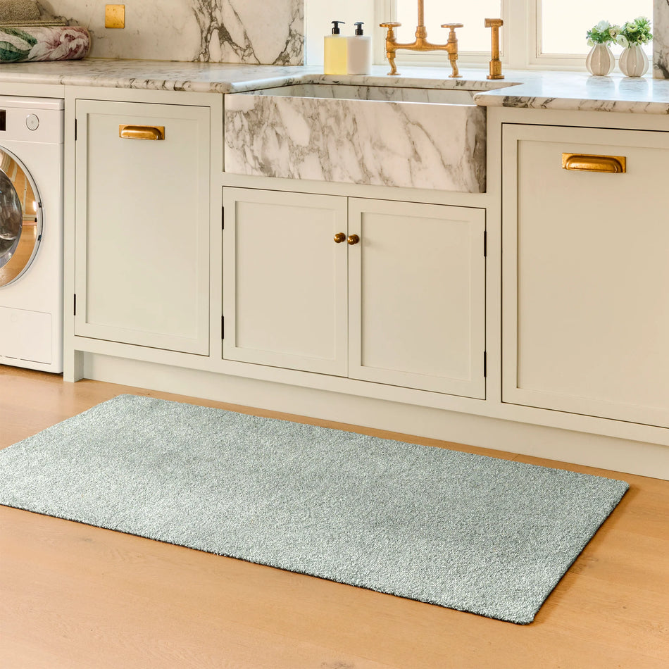 Hug Rug Plain Fleck Soft Green – Eco-Friendly Indoor Barrier Mat