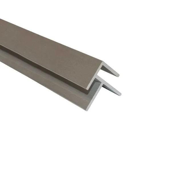 dumawall aluminium corner profile silver 2600mm

