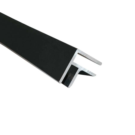 matte black aluminium internal external wall trim

