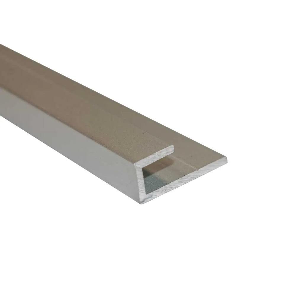 brushed aluminium edge profile for bathroom panels

