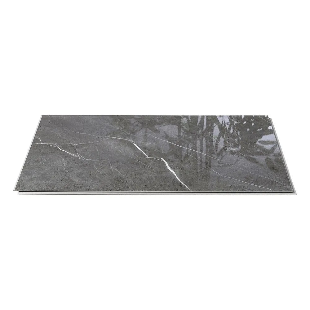 dark grey high-gloss bathroom wall panels

