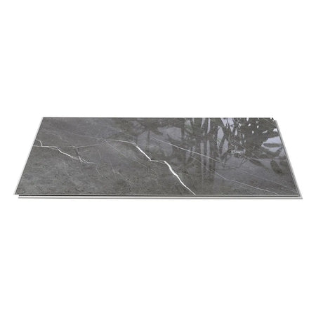dark grey high-gloss bathroom wall panels


