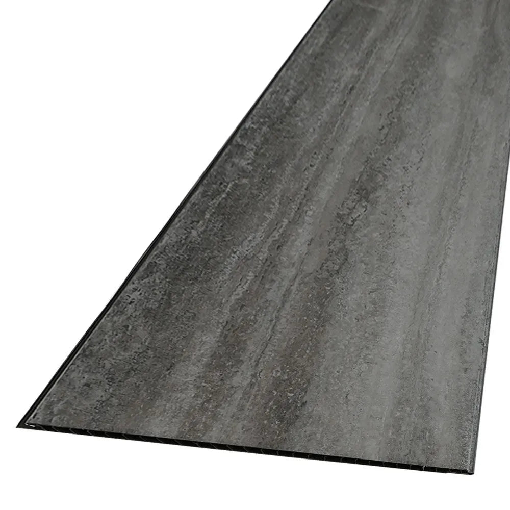 elegance quarried charcoal shower panel close-up