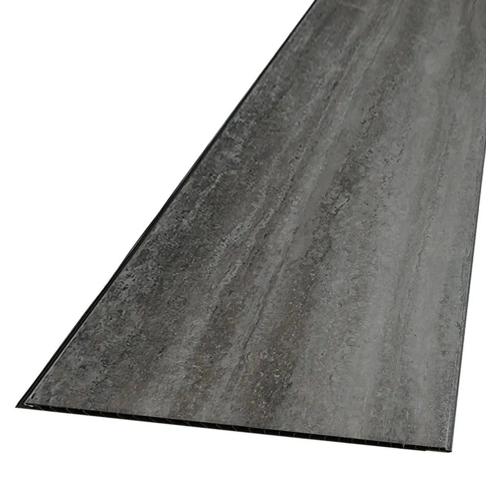 elegance quarried charcoal shower panel close-up