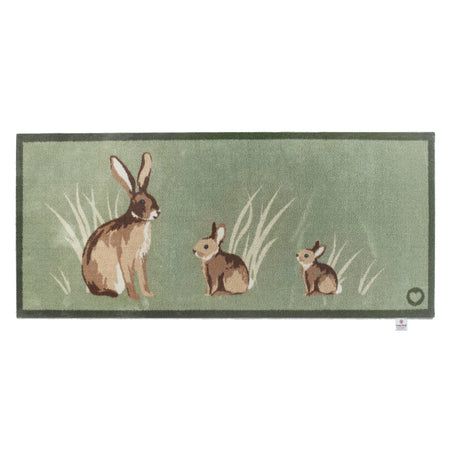Hug Rug Rabbit 1 Doormat absorbing water spills

