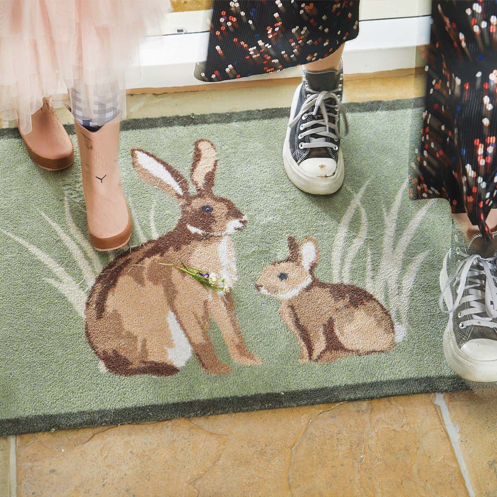 Machine washing Hug Rug Rabbit 1 Doormat

