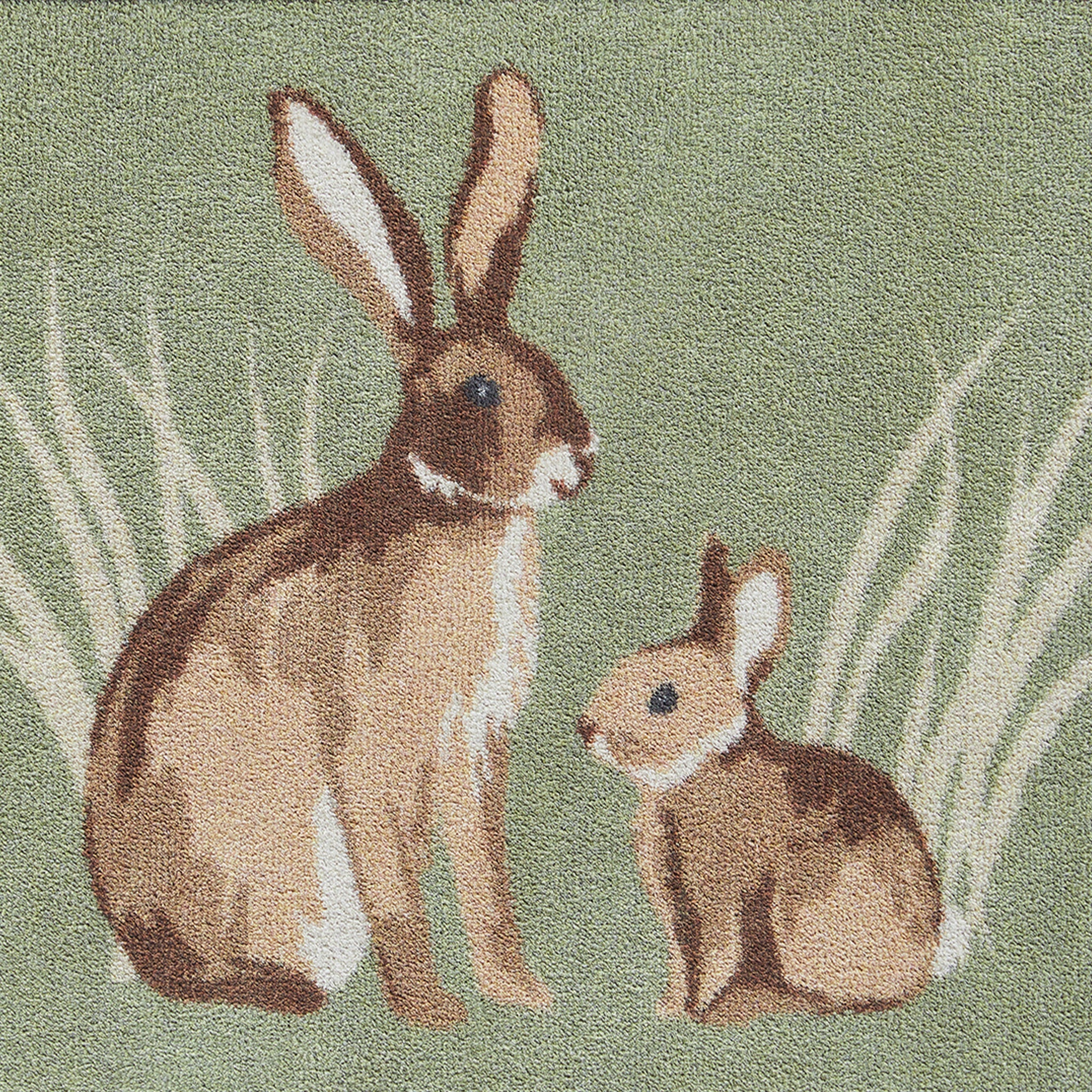 Recycled materials used in Hug Rug Rabbit 1

