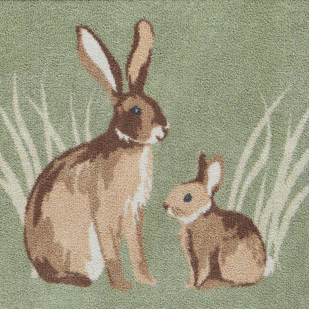 Recycled materials used in Hug Rug Rabbit 1

