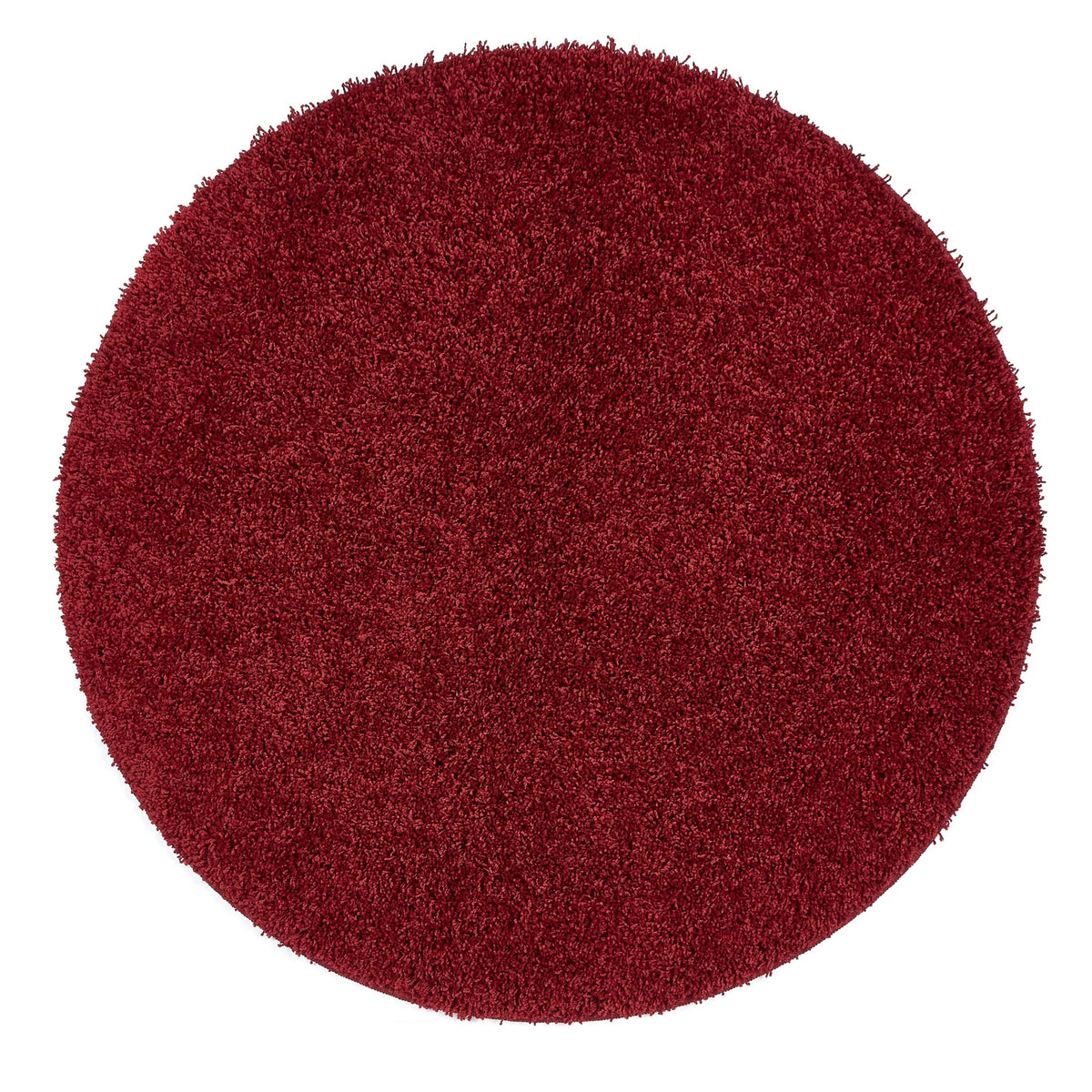 my rug Round red rug on a white background