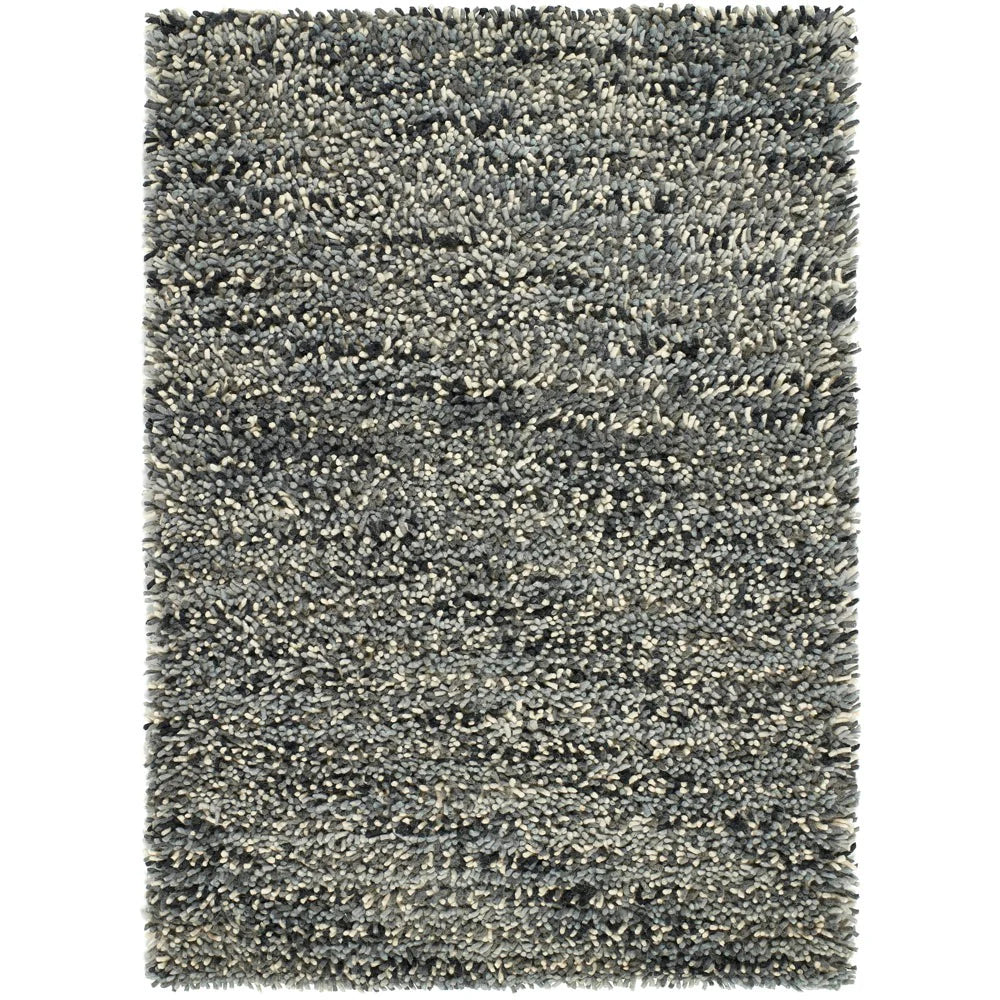 Origins Rocks Shaggy Grey wool rug