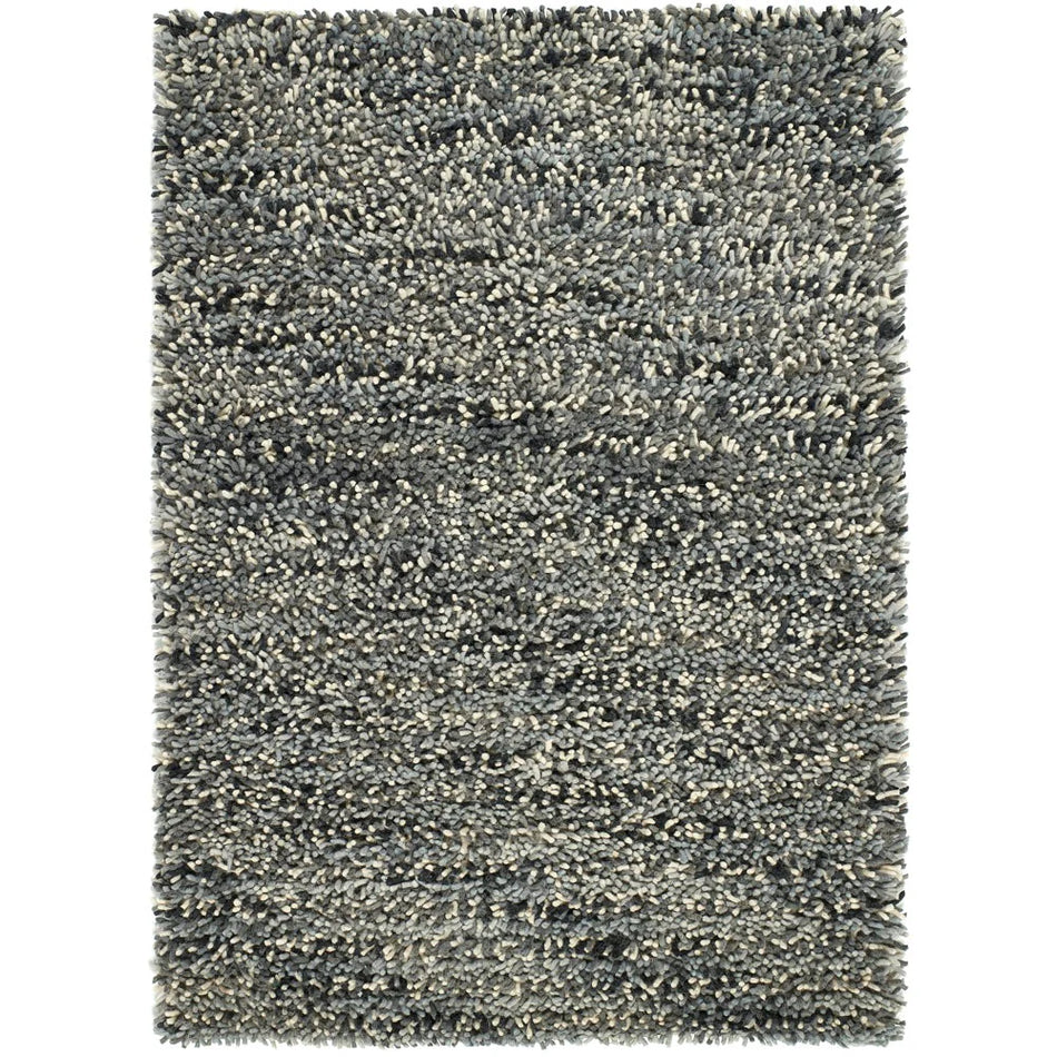 Origins Rocks Shaggy Grey wool rug