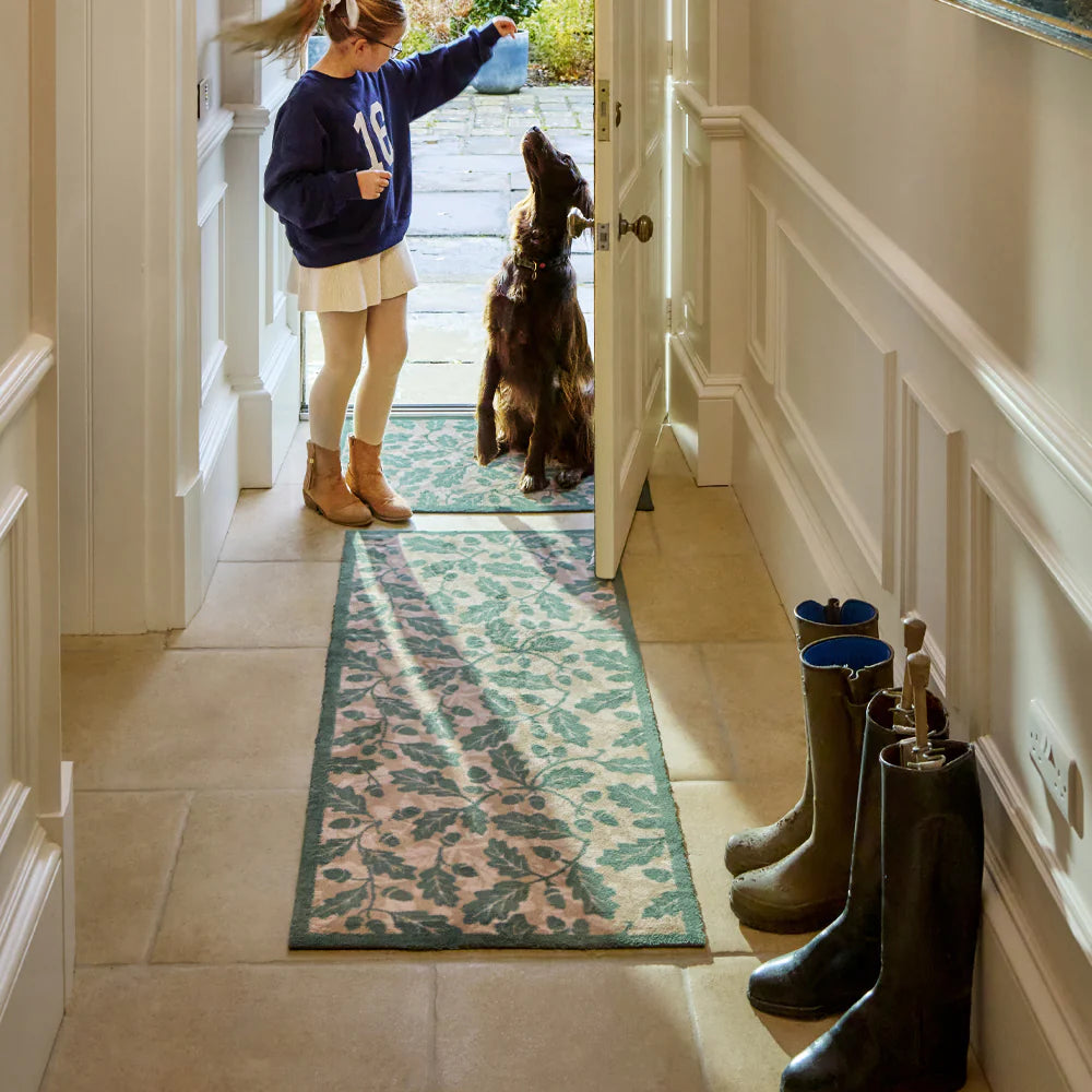 UK-made Hug Rug Royal Oak drying after washing

