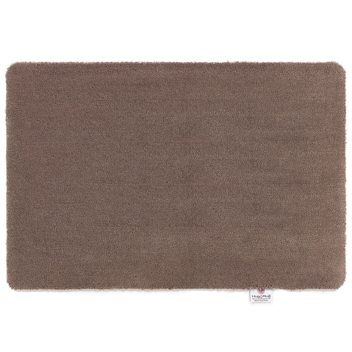 Hug Rug Sense Bath Mat in Mink displayed in a modern bathroom

