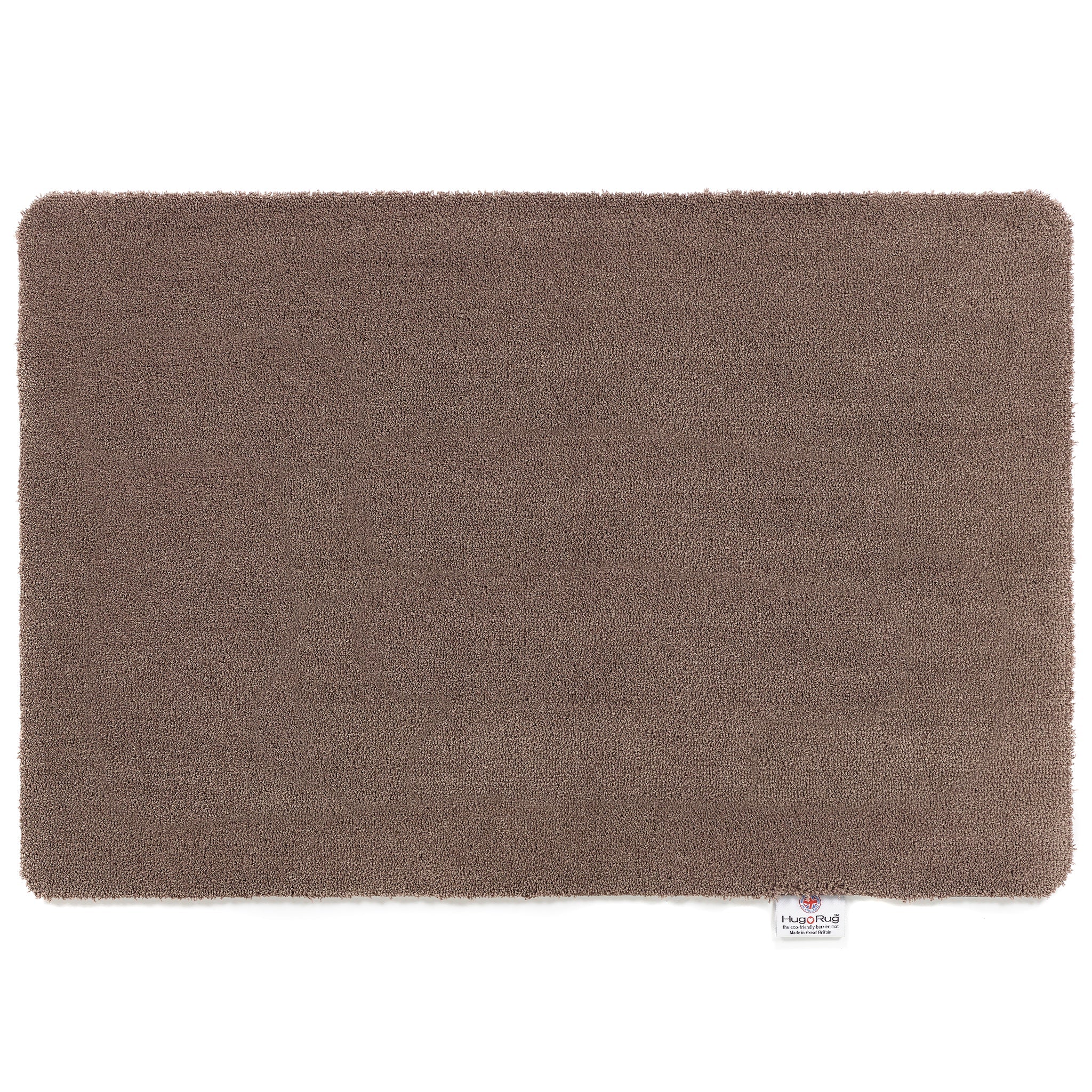 Hug Rug Sense Bath Mat in Mink displayed in a modern bathroom

