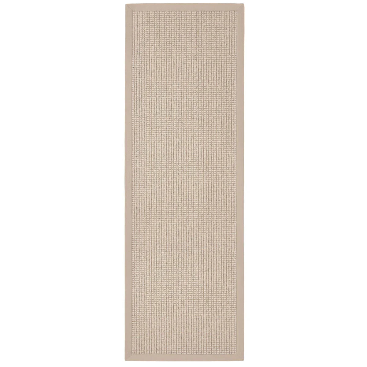 Origins Sisal Bouclé Beige Runner on white background