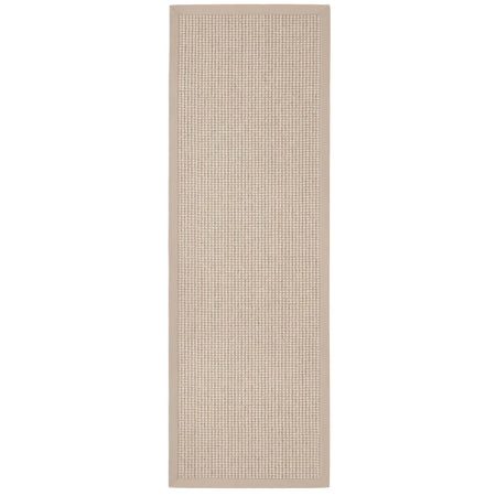 Origins Sisal Bouclé Beige Runner on white background