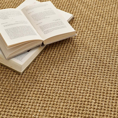 Open book on a textured brown surface