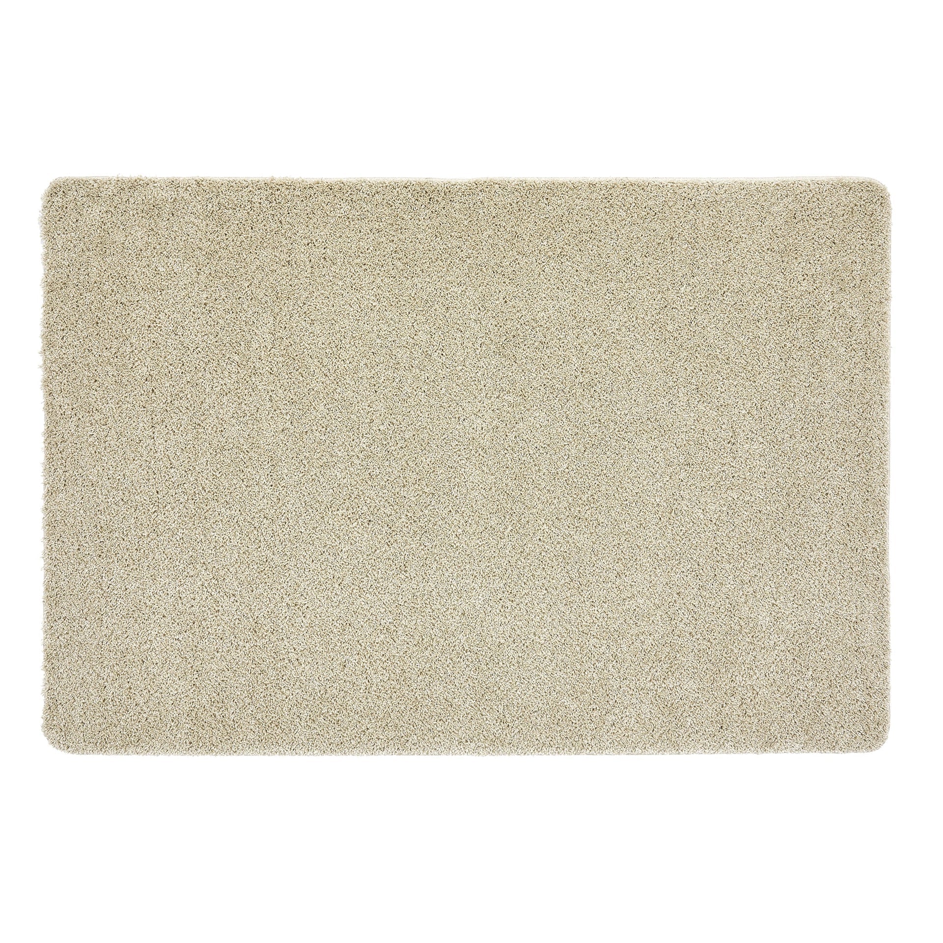 Beige doormat on a white background