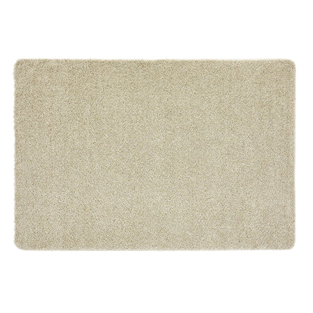 Beige doormat on a white background