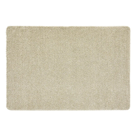 Beige rectangular rug on a white background