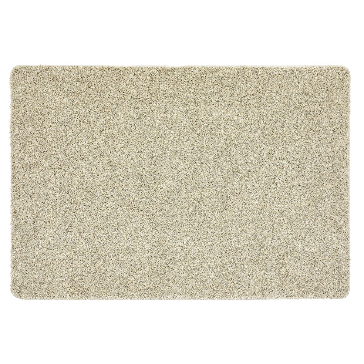 Beige rectangular rug on a white background
