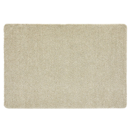 Beige rectangular rug on a white background