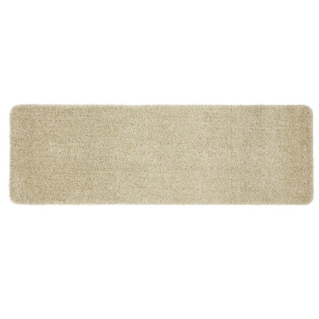 Beige rectangular rug on a white background