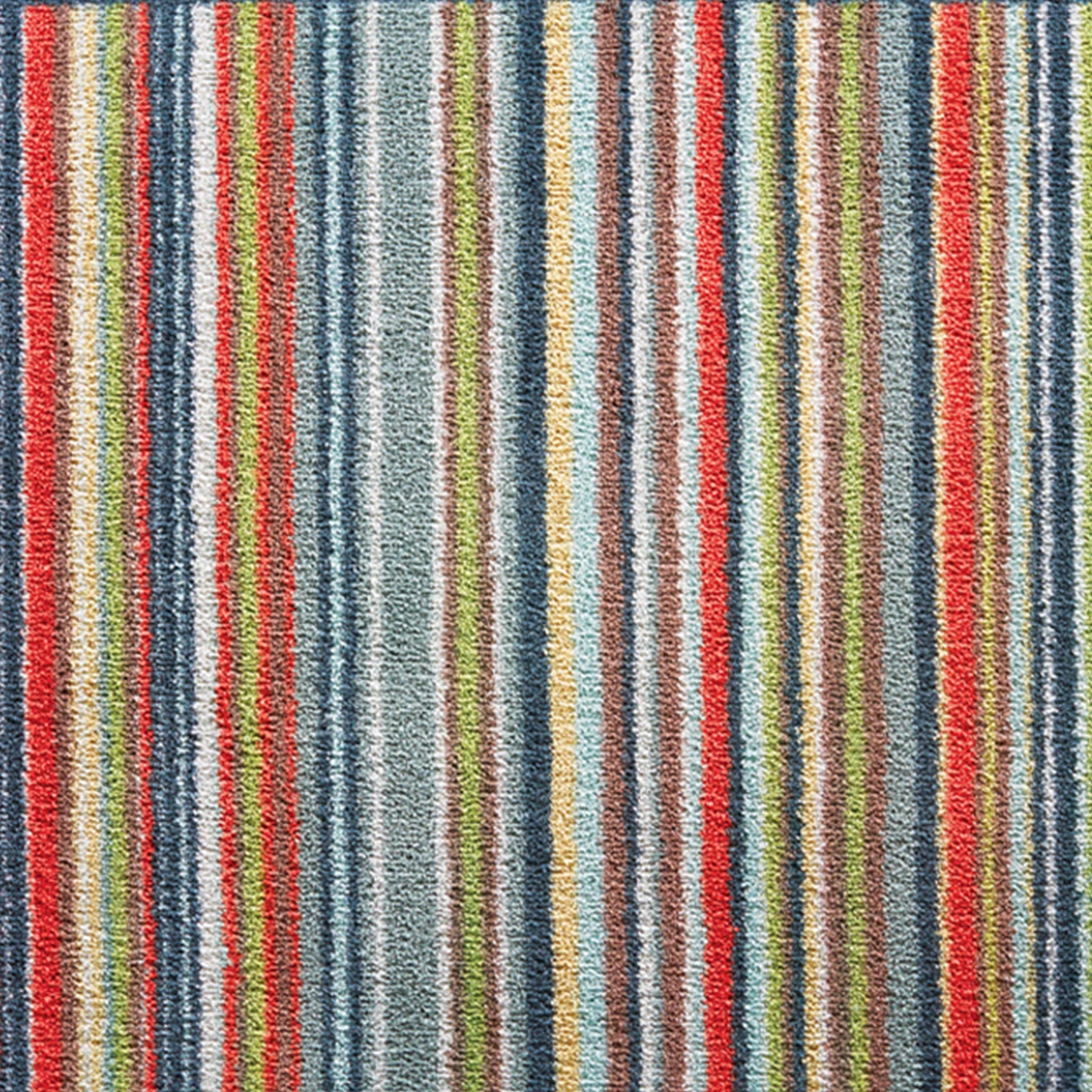 Close-up of Hug Rug Modern Stripe neutral design

