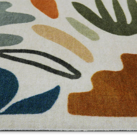 Close-up of geometric shapes on nylon runner