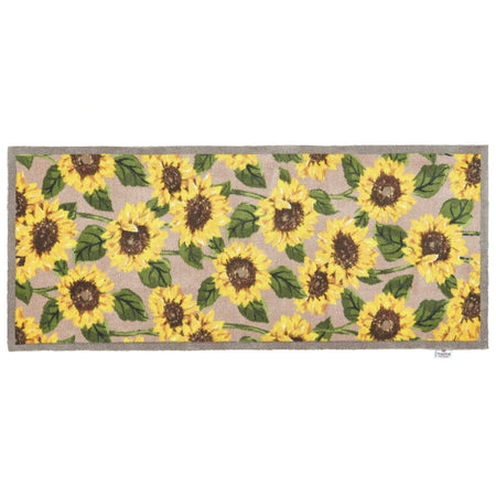 Hug Rug  runner mat Sunflower 1 with cheerful floral design