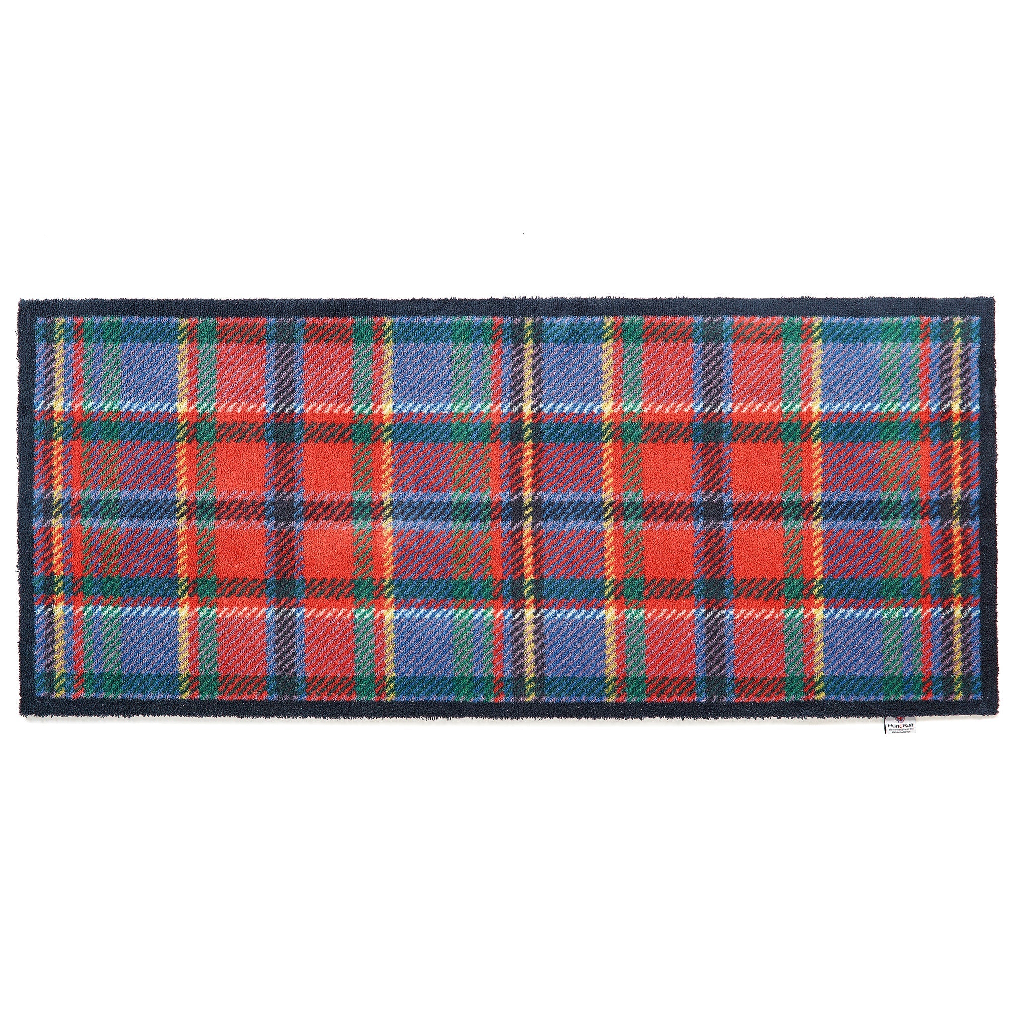 Hug Rug red and blue Tartan indoor runner