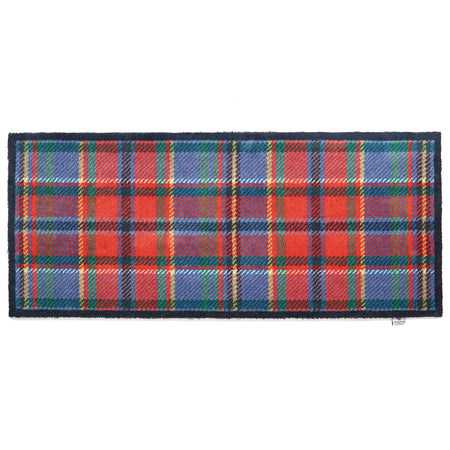 Hug Rug red and blue Tartan indoor runner