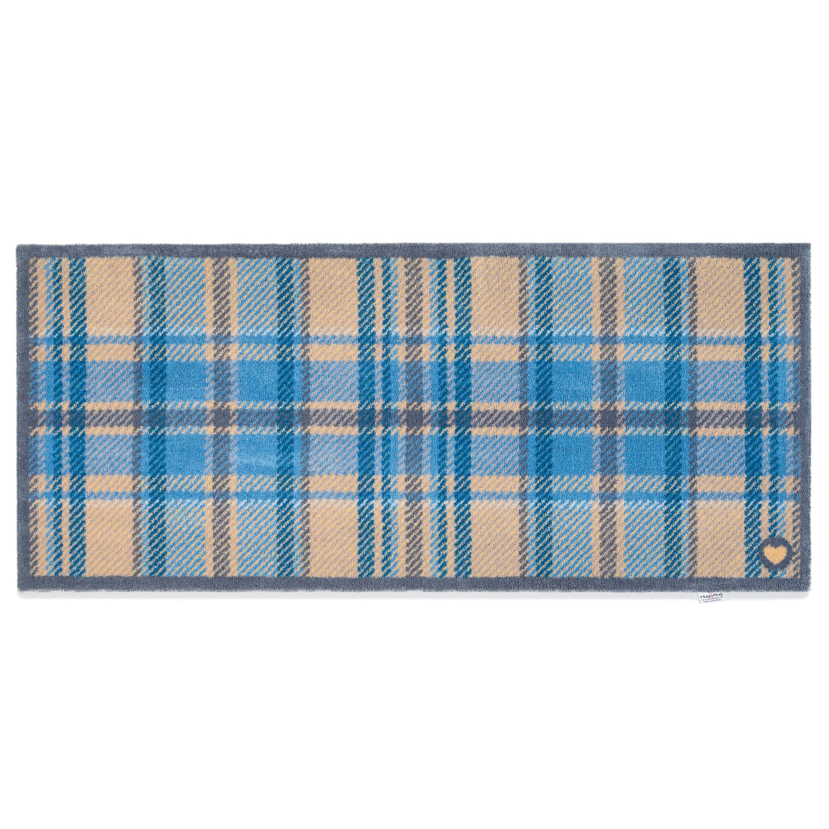Hug Rug Tartan Blue indoor runner