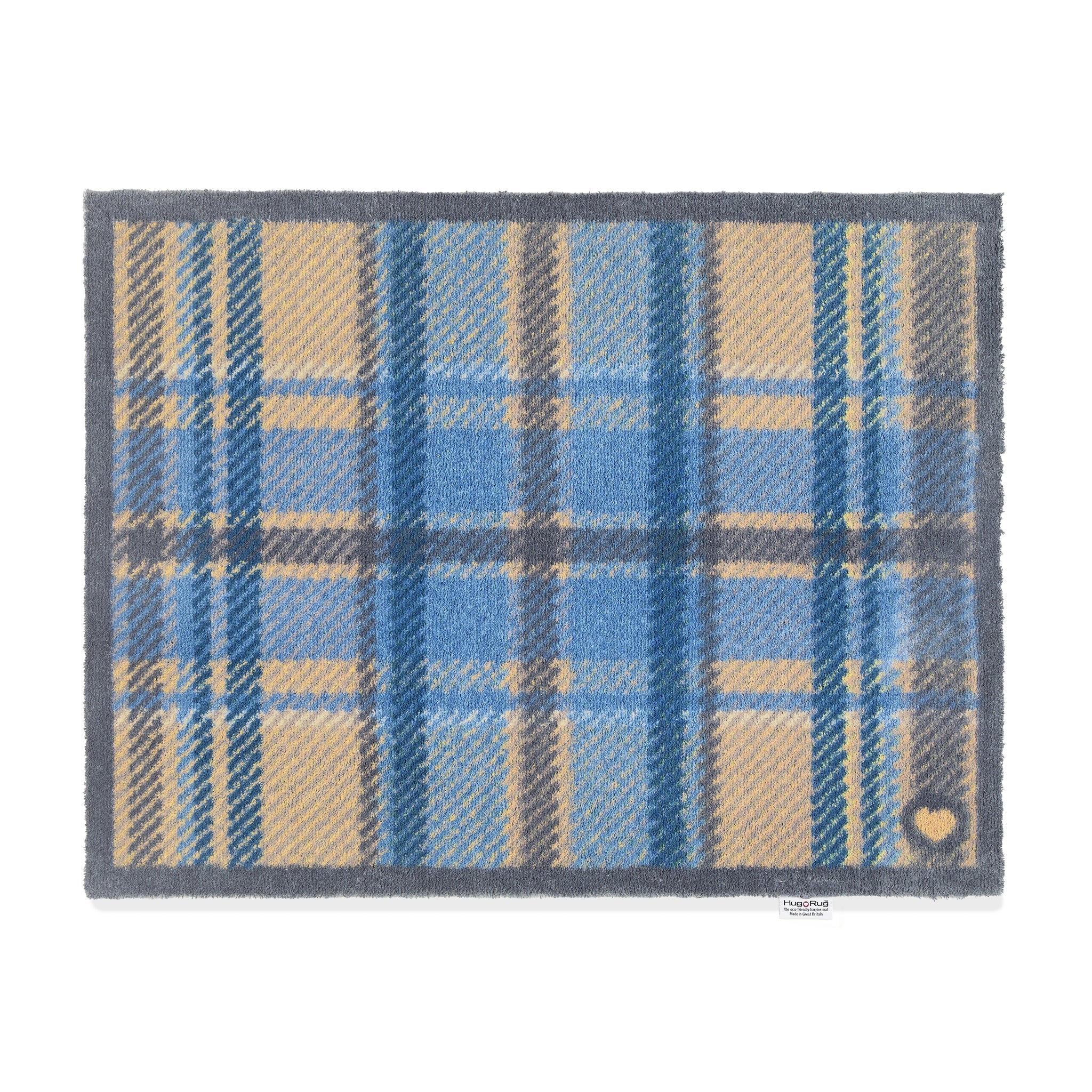 Hug Rug Tartan Blue indoor doormat

