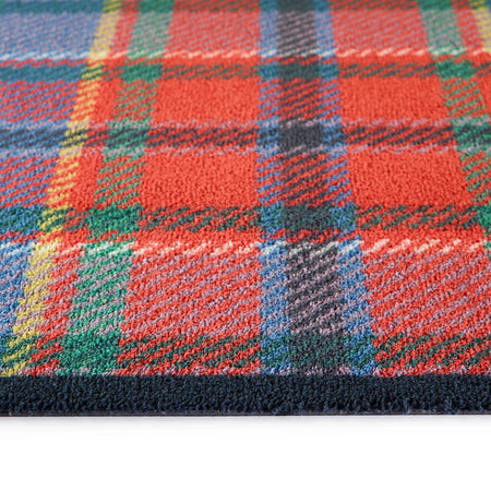 Close-up of Hug Rug traditional tartan check pattern

