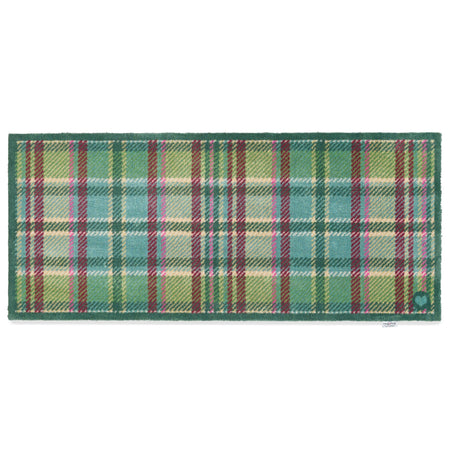Hug Rug Tartan Green indoor runner