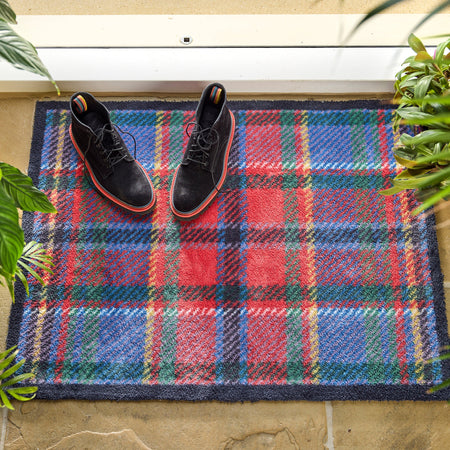 Hug Rug Tartan catching dirt at entrance

