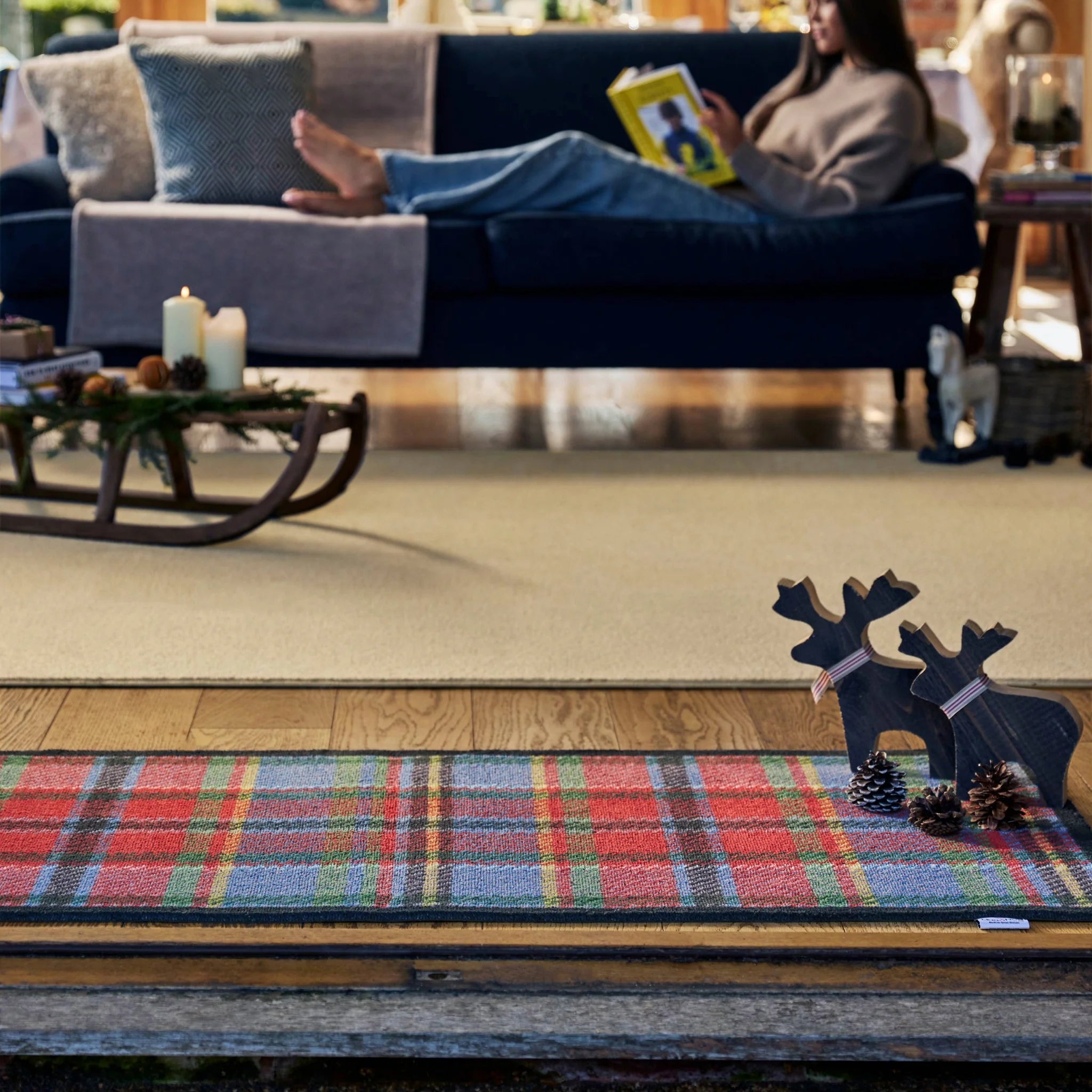 Classic tartan Hug Rug perfect for country homes


