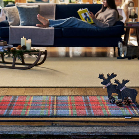 Classic tartan Hug Rug perfect for country homes

