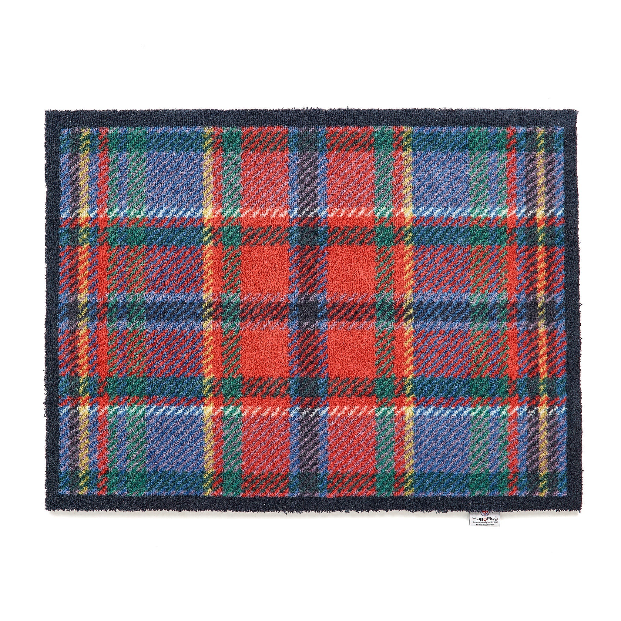 Hug Rug red and blue Tartan indoor doormat

